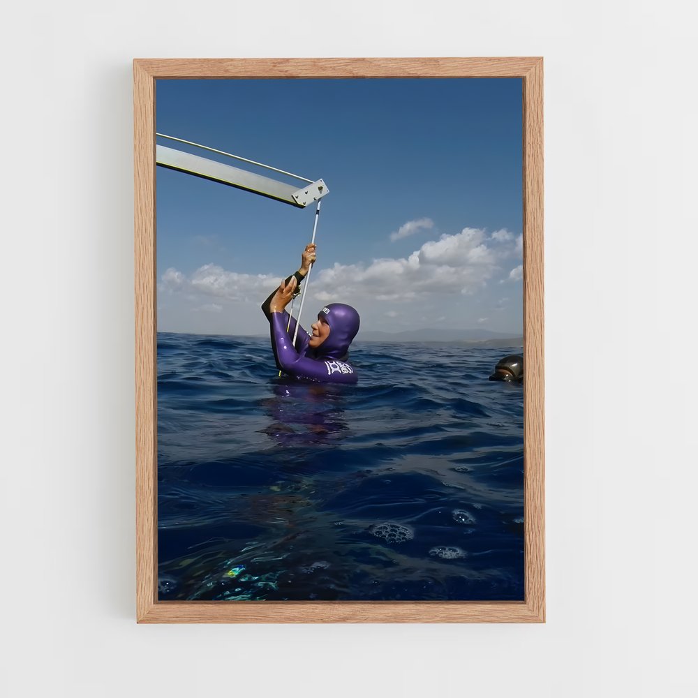 Poster L'Explorateur des Profondeurs – affiche Plongée en apnée (vue 4)